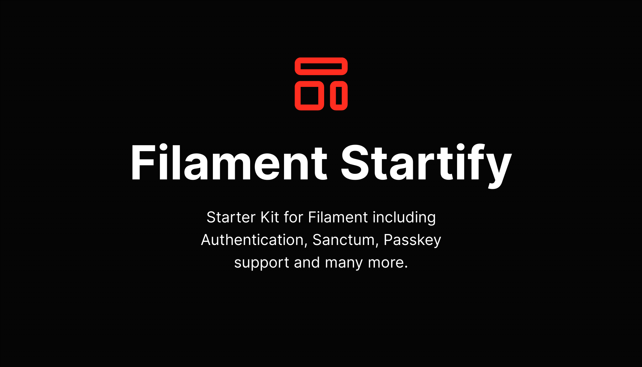 Filament Startify cover